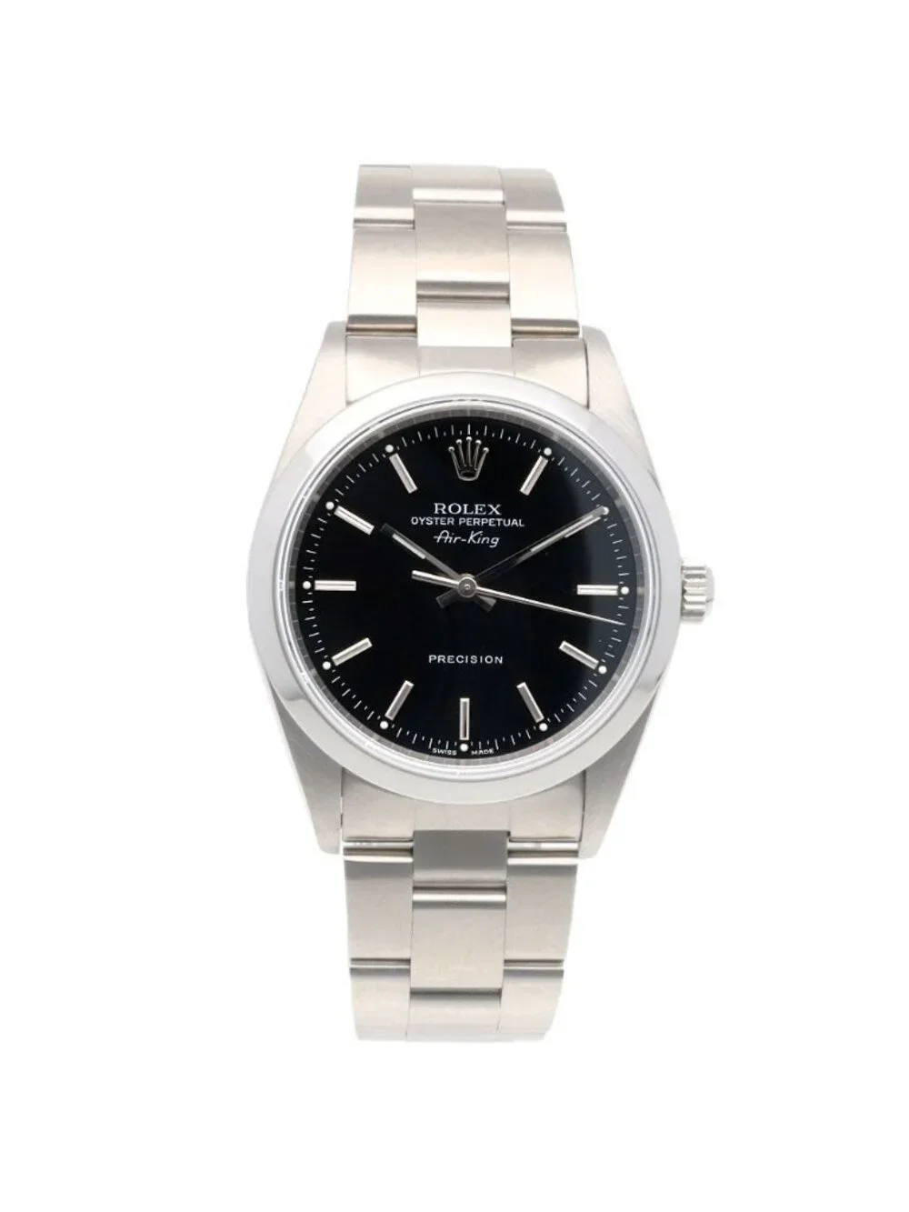Rolex Air King Oistar Perpetual Watch Clock Stainless Steel Automatic